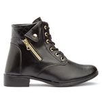 Bota Cano Curto Feminina Com Cadarço 33 ao 44 