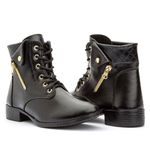 Bota Cano Curto Feminina Com Cadarço 33 ao 44 
