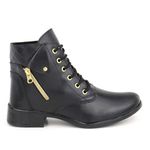 Bota Cano Curto Feminina Com Cadarço 33 ao 44 