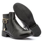 Bota Cano Curto Feminina Com Zíper 33 ao 44