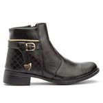 Bota Cano Curto Feminina Com Zíper 33 ao 44