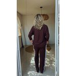 Conjunto Moletinho Listrado Luana Marrom