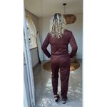 Conjunto Suede Manga Longa Marrom Café 
