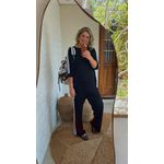 Conjunto Moletinho Listrado Luana Preto