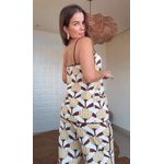 Tunica Alfaiataria Banana Decorada Estampado