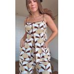 Tunica Alfaiataria Banana Decorada Estampado