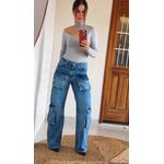 Body Larissa Cinza 