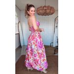 Vestido Longo Balonê Izabel Estampado