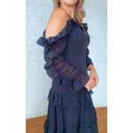 Vestido Areta Chiclé Preto