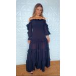 Vestido Areta Chiclé Preto