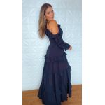 Vestido Areta Chiclé Preto