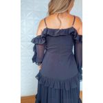 Vestido Areta Chiclé Preto