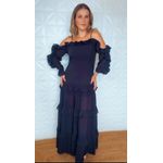 Vestido Areta Chiclé Preto