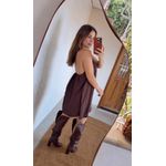 Vestido Betina Marrom