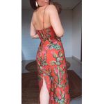 Vestido Reto Cactus Estampado
