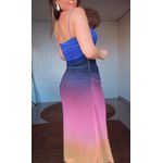 Vestido Tule Degrade Latina Estampado