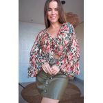 Bata Jardim De Flor Estampado