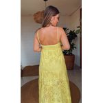 Vestido Laise Artesanal Amarelo