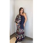 Vestido Ombro Só Lenço Lia Estampado