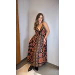 Vestido Longo Madalena Estampado