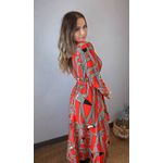 Vestido Longo Logotuca Estampado