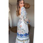 Vestido Manga Sonho Guarana Estampado