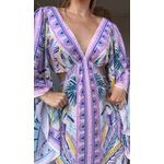 Vestido Longo Tapete De Tucano Estampado