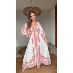 Vestido Longo Relicário Tropical Estampado
