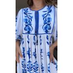 Vestido Manga Longa Antônia Estampado