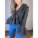 Camisa Cropped Bababados Preto