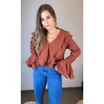 Camisa Cropped Bababados Vinho