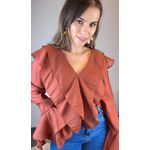 Camisa Cropped Bababados Vinho