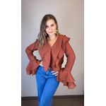 Camisa Cropped Bababados Vinho