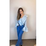 Camisa Cropped Bababados Azul