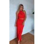 Conjunto Franja Leticia Vermelha