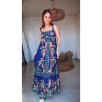 Vestido Cropped Encanto Da Natureza Estampado