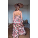 Vestido Cropped Jardim De Flor Estampado