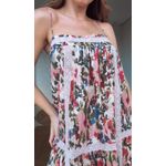 Vestido Cropped Jardim De Flor Estampado