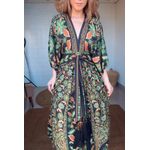 Vestido Marcelle Preto Estampado