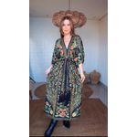Vestido Marcelle Preto Estampado