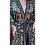 Vestido Marcelle Preto Estampado