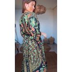 Vestido Marcelle Preto Estampado