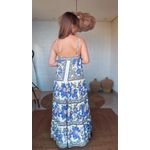 Vestido Longo Jardim Chintz Estampado