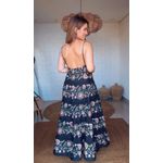 Vestido Longo Jardim Maravilhoso Estampado