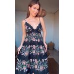 Vestido Longo Jardim Maravilhoso Estampado