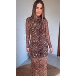 Vestido Tule Onça