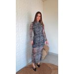 Vestido Tule Zebra