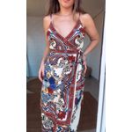 Vestido Cropped Borboleta Retro Estampado