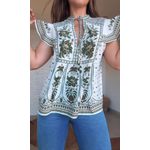 Blusa Bata Mari Estampado