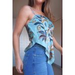 Regata Lenço Jardim Real Estampado